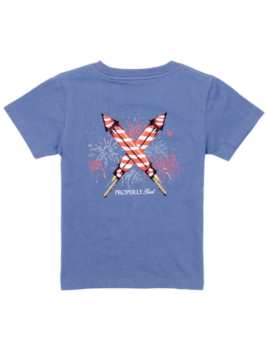 FIRECRACKER SS SPACE BLUE TEE