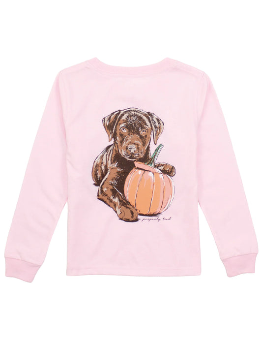 LS PUMPKIN PUP LS TEE