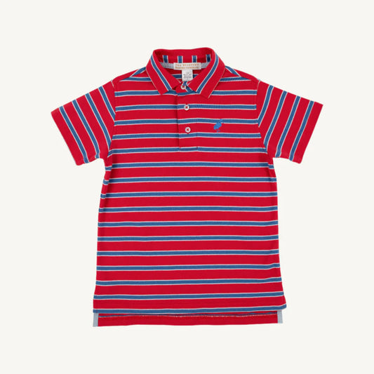 SS PRIM PROPER POLO RED/WOOD BOAT BLUE