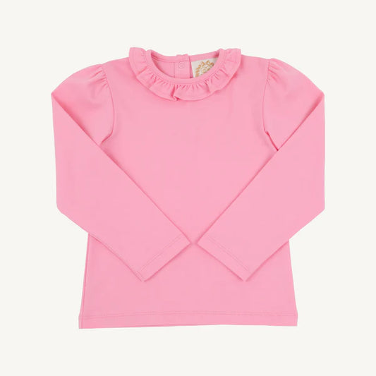 REECE RUFFLE TOP HAMPTON HOT PINK