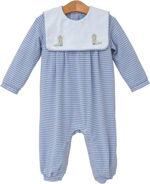 BOOTS EMBROIDERY ROMPER