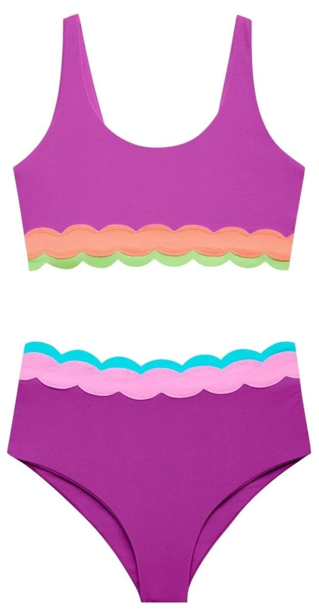 LITTLE MARIN SET RADIANT WAVE COLORBLOCK