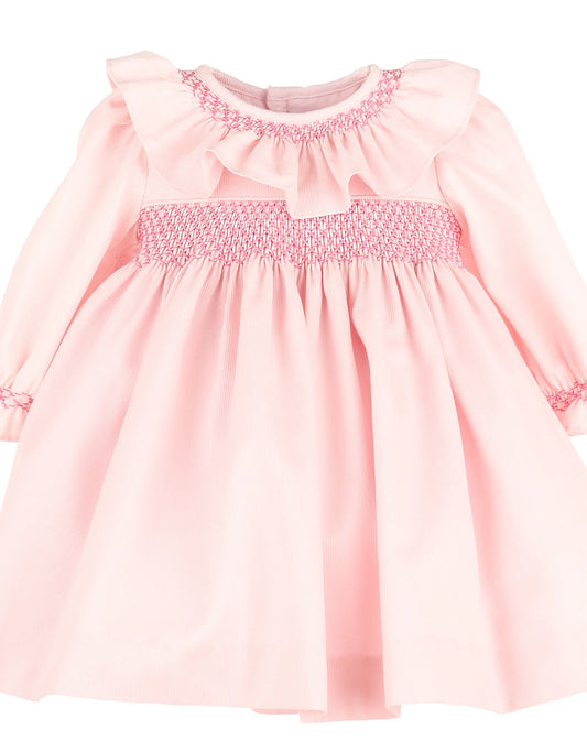 COZY CLUB SMOCK DRESS PINK