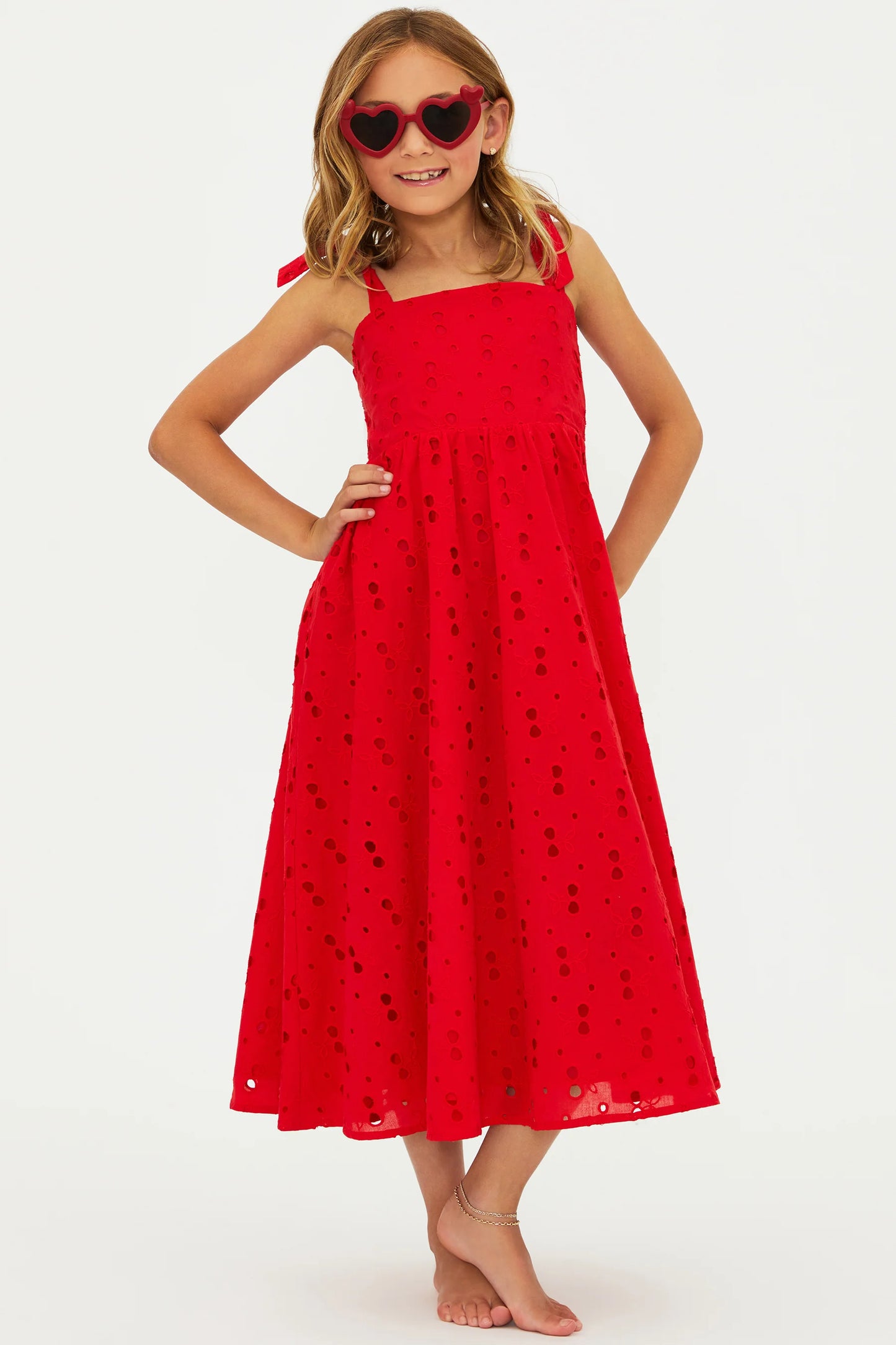 LITTLE CHARLOTTE DRESS CHERRY