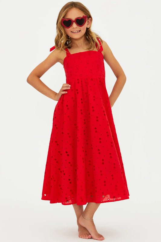 LITTLE CHARLOTTE DRESS CHERRY